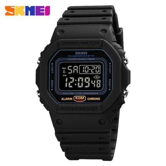 SKMEI 1628 Military Digital Watch for Men Retro Sport Waterproof Mens Electronic Wristwatch LED Display Clock 1988 Reloj Hombre